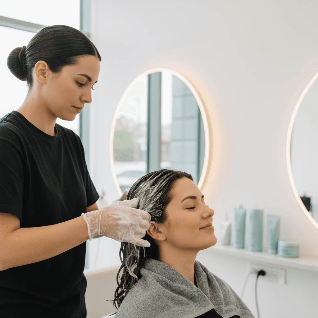 Rejuvenating hair spa and treatment service