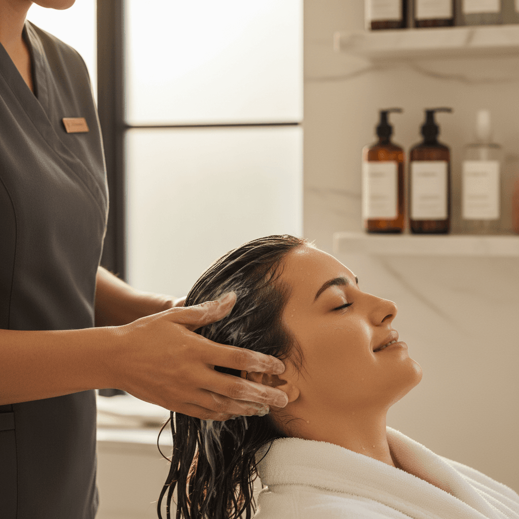 Hair spa and treatment at The Hair Studio